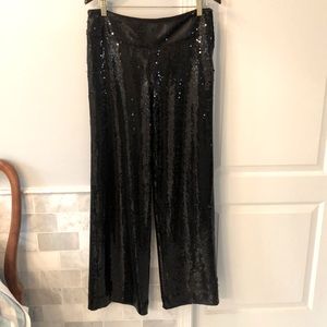 White House Black Market black sequin pants